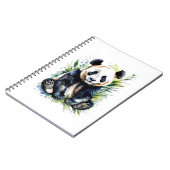Beautiful Watercolor Panda Bear Notizblock (Linke Seite)