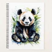 Beautiful Watercolor Panda Bear Planer (Vorderseite)