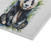 Beautiful Watercolor Panda Bear Schneidebrett (Ecke)