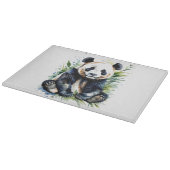 Beautiful Watercolor Panda Bear Schneidebrett (Ecke)