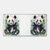 Beautiful Watercolor Panda Bear Schreibtischunterlage (Vorderseite)