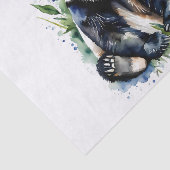 Beautiful Watercolor Panda Bear Seidenpapier (Ausschnitt)