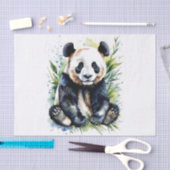 Beautiful Watercolor Panda Bear Seidenpapier (Handwerk)