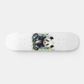 Beautiful Watercolor Panda Bear Skateboard (Horizontal)