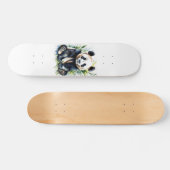Beautiful Watercolor Panda Bear Skateboard (Horizontal)