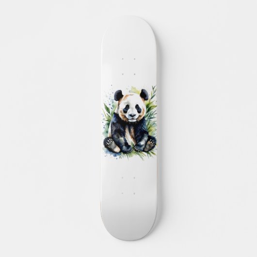 Beautiful Watercolor Panda Bear Skateboard (Vorne)