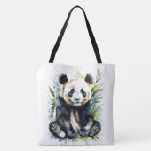 Beautiful Watercolor Panda Bear Tasche (Rückseite)