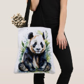Beautiful Watercolor Panda Bear Tasche (Von Nahem)