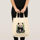 Beautiful Watercolor Panda Bear Tragetasche (Vorderseite (Produkt))