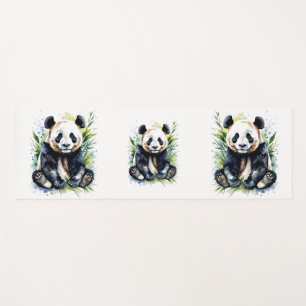 Beautiful Watercolor Panda Bear Yogamatte