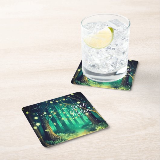 Beautiful Wedding Rechteckiger Pappuntersetzer (Vor Ort)