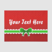 Beautiful Weihnachtsdesign Custom Text Seidenpapier (Vorderseite)