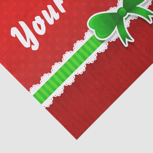 Beautiful Weihnachtsdesign Custom Text Seidenpapier (Ausschnitt)