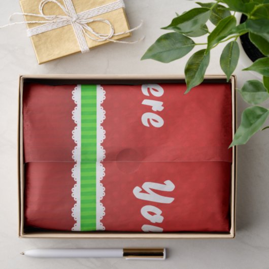 Beautiful Weihnachtsdesign Custom Text Seidenpapier (Geschenk)