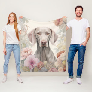 Beautiful Weimaraner Fleecedecke