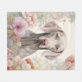 Beautiful Weimaraner Fleecedecke (Vorderseite (Horizontal))