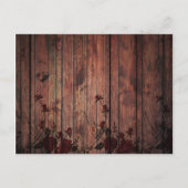 Beautiful Werden Sie meine überhängte rote Imitate Einladungspostkarte (Rückseite)