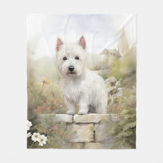 Beautiful Westie Fleecedecke (Vorderseite)