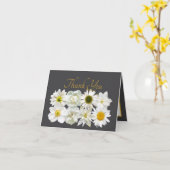Beautiful White Flowers Floral Bouquet Thank You Karte (Gelbe Blume)