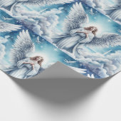 Beautiful White Guardian Angel Geschenkpapier (Ecke)
