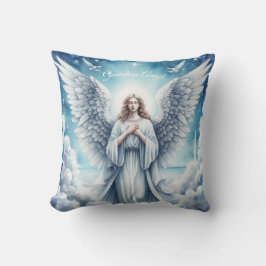 Beautiful White Guardian Angel Kissen