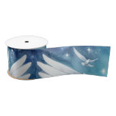 Beautiful White Guardian Angel Satinband (Spule)