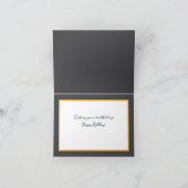 Beautiful White Pieris Blume Chic Happy Birthday Karte (Innenseite)