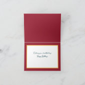 Beautiful White Pieris Blume Chic Happy Birthday Karte (Innenseite)