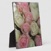 Beautiful White Roses Blume Bouquet Fotoplatte (Seite)