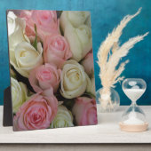 Beautiful White Roses Blume Bouquet Fotoplatte (Seite)
