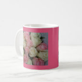 Beautiful White Roses Blume Bouquet Kaffeetasse (Vorderseite Links)