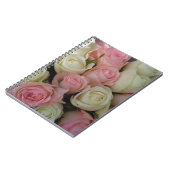Beautiful White Roses Blume Bouquet Notizblock (Linke Seite)