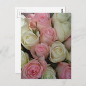 Beautiful White Roses Blume Bouquet Postkarte (Vorne/Hinten)