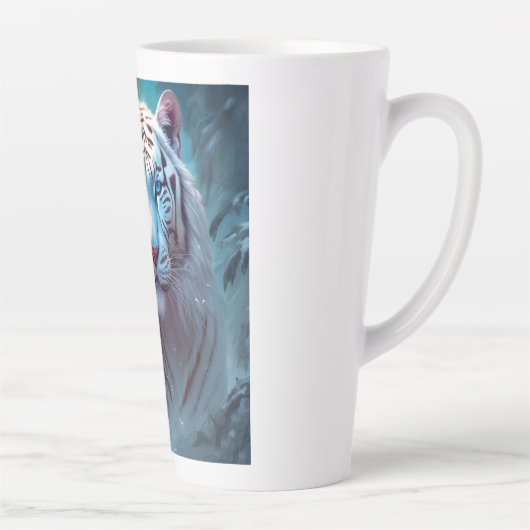 Beautiful White tiger Milchtasse (Rechts)