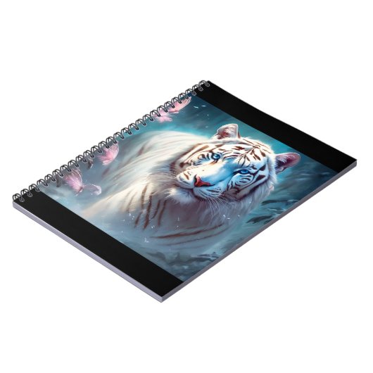 Beautiful White tiger Notizblock (Linke Seite)
