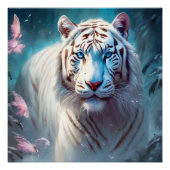 Beautiful White tiger Poster (Vorderseite)