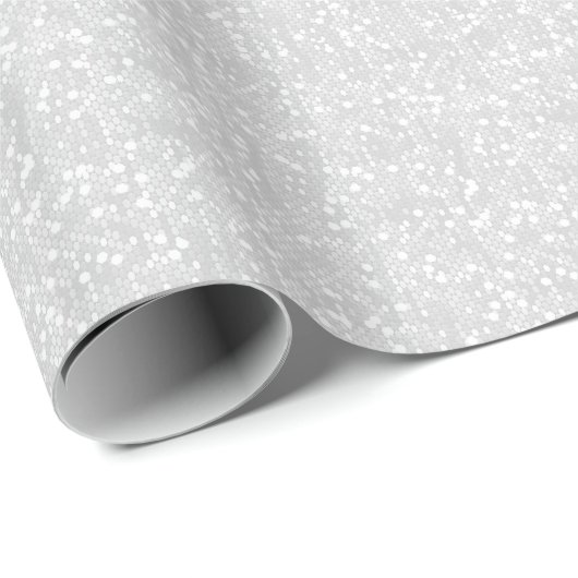Beautiful White Wedding Confetti Geschenkpapier (Rolleneckpunkt)