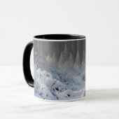 Beautiful White Wolf in Snow Wildlife Outdoors Tasse (Vorderseite Links)