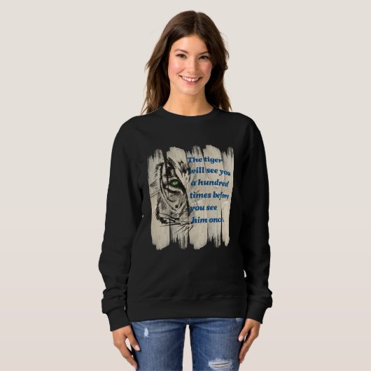 Beautiful Wild Cat Quote Graphic Idea Sweatshirt (Vorne ganz)