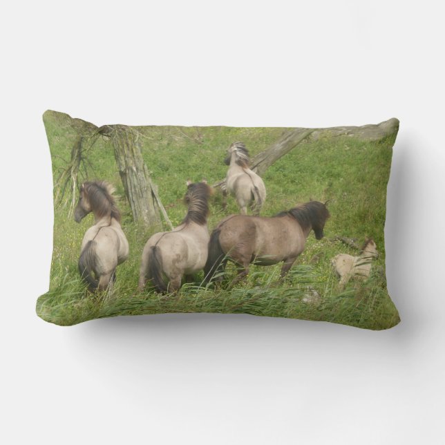 Beautiful Wild Horses Pillow Lendenkissen (Vorderseite)