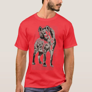 Beautiful Wild Hyena Painting Artwork  T-Shirt