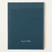 Beautiful Wildflower Garden on Dark Teal Planer (Rückseite)