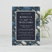 Beautiful Wildflower Peonies Flower  Fall Wedding  Einladung (Stehend Vorderseite)