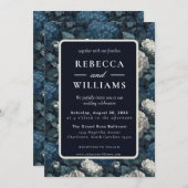 Beautiful Wildflower Peonies Flower Fall Wedding Einladung (Vorne/Hinten)