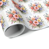 Beautiful Wildflowers Modern Luxury Collection Geschenkpapier (Rolleneckpunkt)