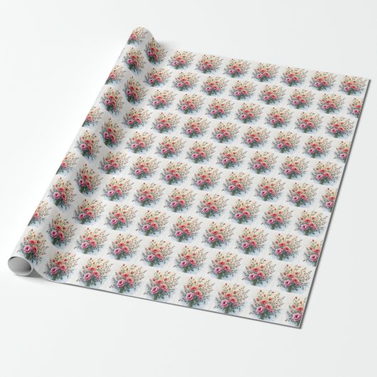 Beautiful Wildflowers Popular Luxury Collection Geschenkpapier (Ungerollt)