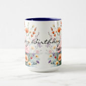 Beautiful Wildflowers Trendy Luxury Collection Tasse (Zentrum)