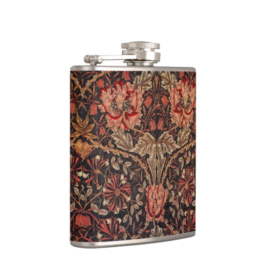 Beautiful William Morris Honeysuckle Flask Flachmann (Rechts)