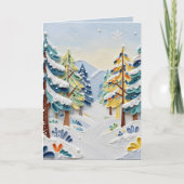 Beautiful Winder Scene | Enchanted Forest Karte (Vorderseite)