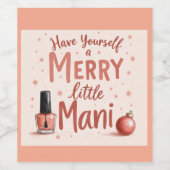  Beautiful Wine bottle labe for any manicure Lover Weinetikett (Einzelnes Label)